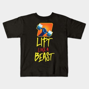 'Lift Like A Beast' Lover Fitness Kids T-Shirt